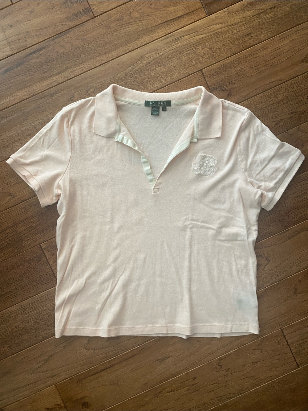Lauren Ralph Lauren Pale Pink Polo Top